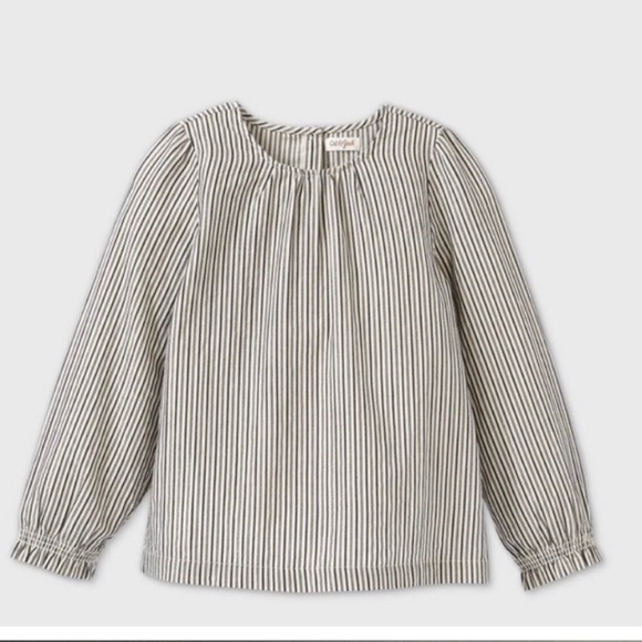 Cat & Jack Other - Cat & Jack Long Sleeve Shine Striped Top NWT